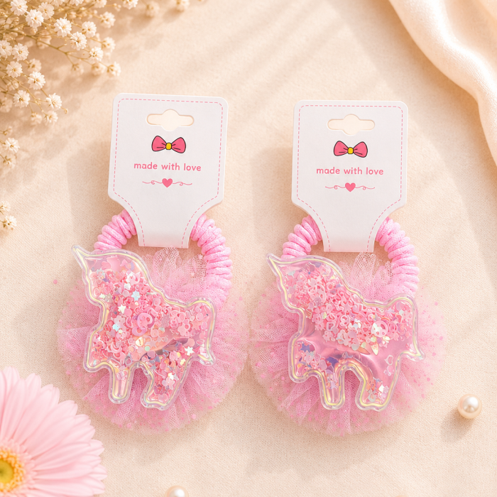 Glitter unicorn Hair Ties