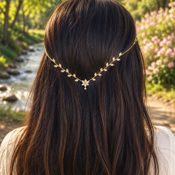 Crystal Blossom Vine Hairlet