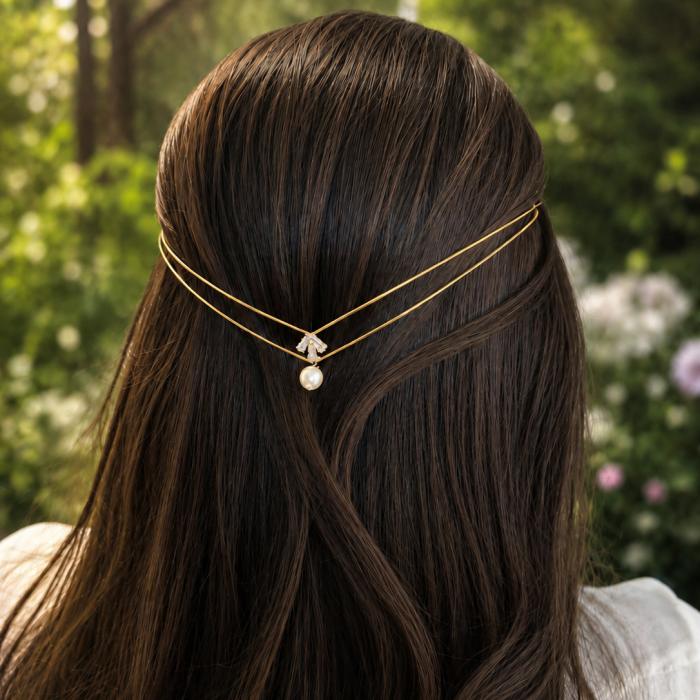 Serene Pearl Drop Hairlet